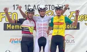 Lorenzo Soldarini sul primo gradino del podio a Villafranca di Verona