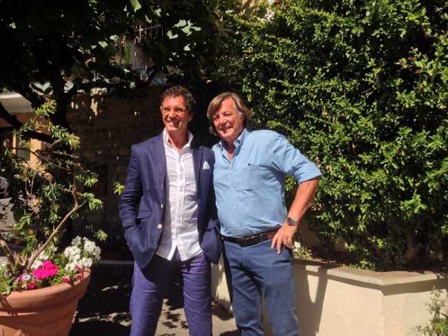 Nico Caldarola e Adriano Panatta