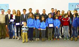b Gruppo premiati 15 pedalate azzurre