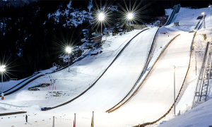 kandersteg trampolini notte luci