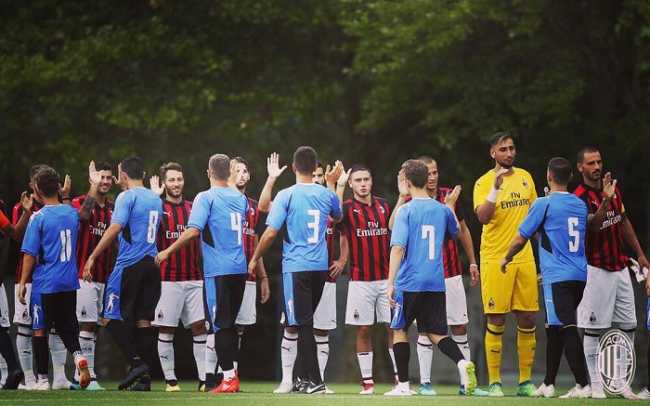 milan novara amichevole