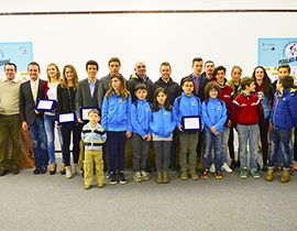 b Gruppo premiati 15 pedalate azzurre