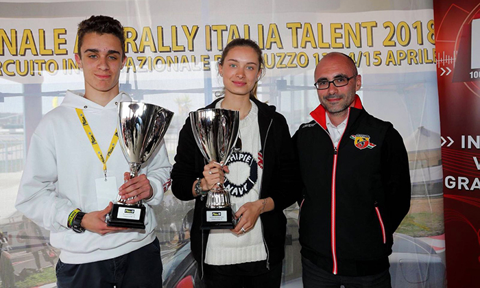 Il vigezzino Gabriel Di Pietro vince la categoria under 18 dell' Aci Rally Italia Talent 