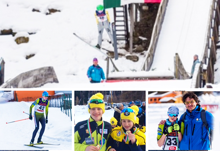 Comazzi fratelli d'oro: vincono entrambi il campionato italiano di salto e combinata nordica
