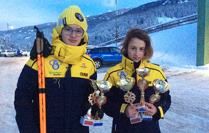 Combina nordica: Samuele e Camilla Comazzi dominano in Val di Fiemme