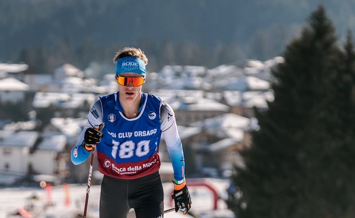 Gabriele Matli in allenamento a Livigno con i giovani di interesse nazionale