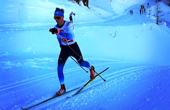 Gabriele Matli con la nazionale juniores per preparare la stagione di sci nordico