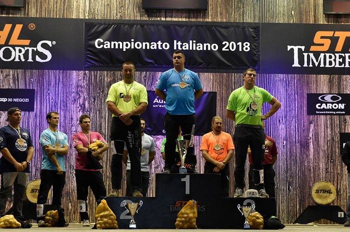 Un successo il campionato italiano di Stihl Timbersports alla Sagra della Patata. Foto