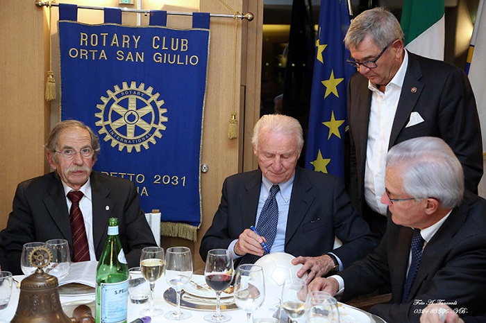 Giovanni Trapattoni ospite del Rotary Club di Orta 